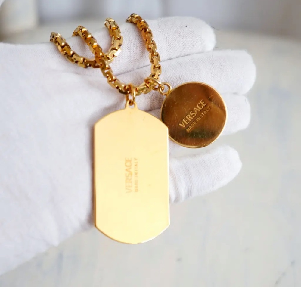 Versace Gold Medusa Pendant Necklace - Picture 7 of 10